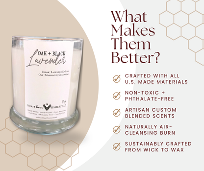 9oz Coco-Beeswax Candle